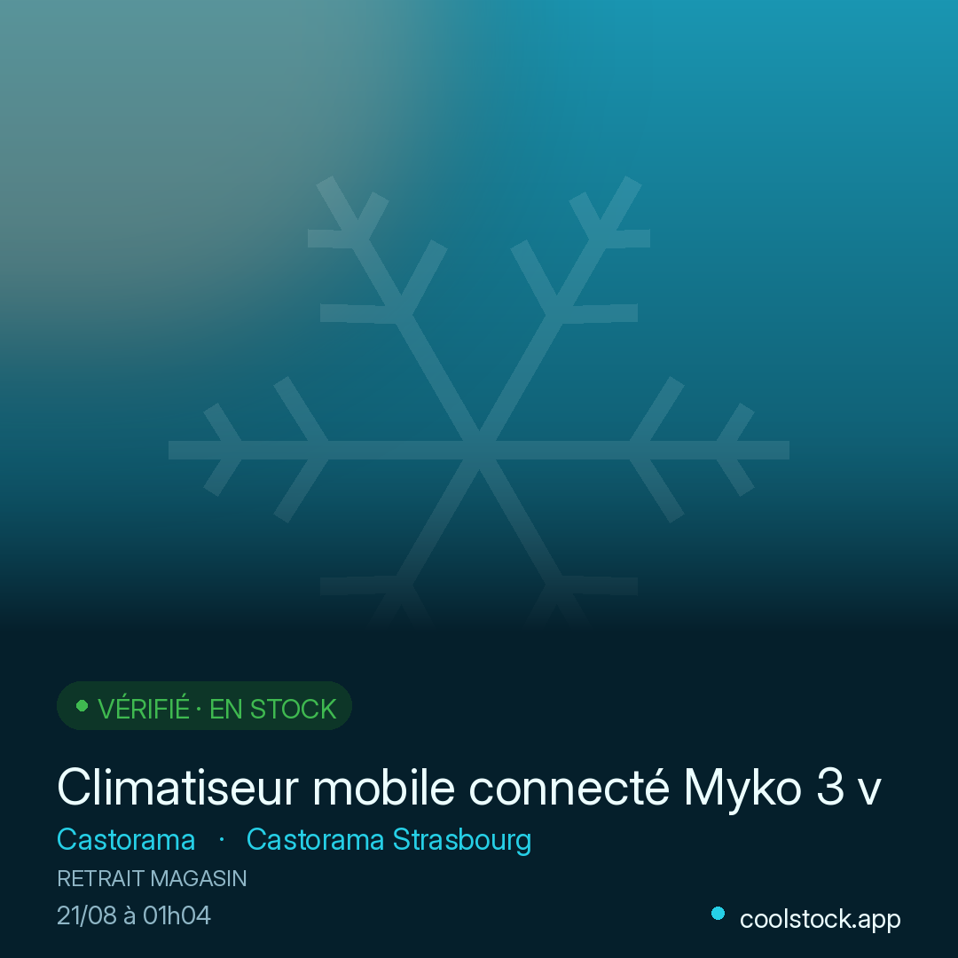 Climatiseur mobile connecté Myko 3 vitesses 18m² GoodHome 2600W