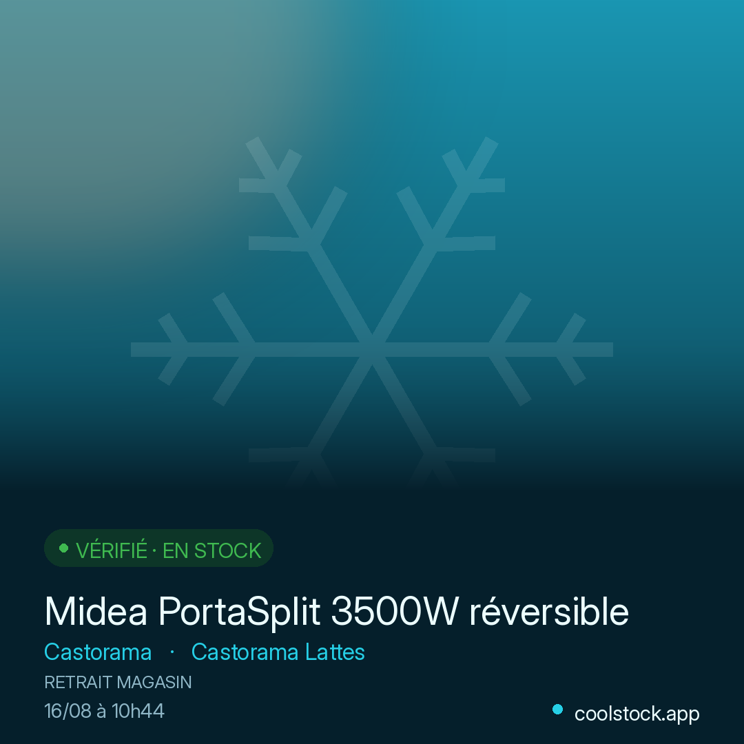 Midea PortaSplit 3500W réversible
