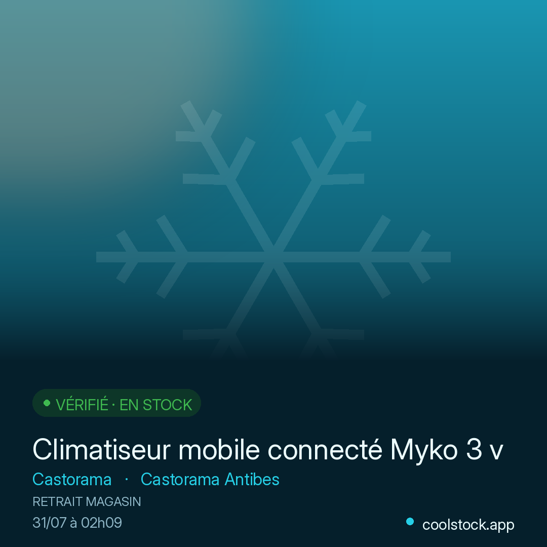Climatiseur mobile connecté Myko 3 vitesses 18m² GoodHome 2600W
