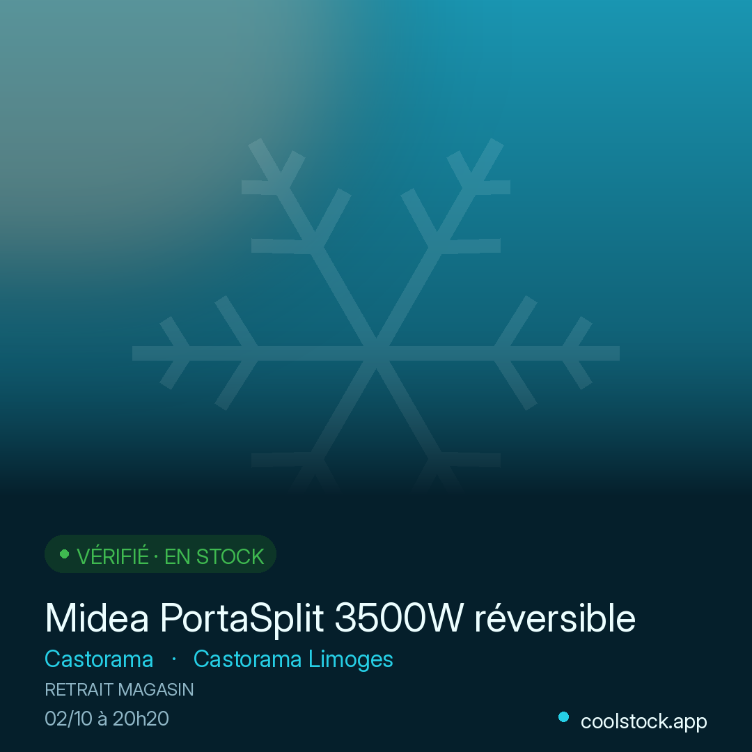 Midea PortaSplit 3500W réversible