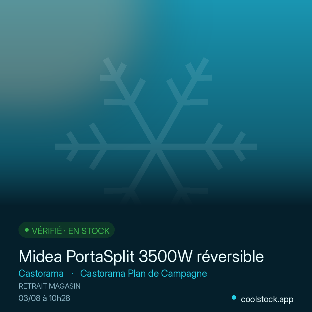 Midea PortaSplit 3500W réversible