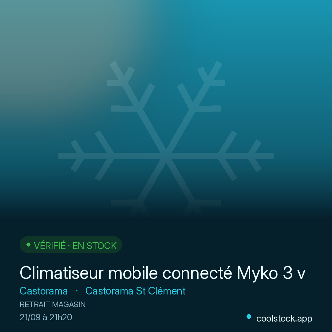 Climatiseur mobile connecté Myko 3 vitesses 18m² GoodHome 2600W