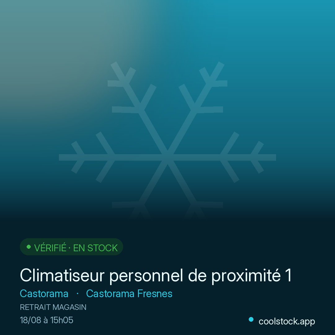 Climatiseur personnel de proximité 1800 BTU Heallux
