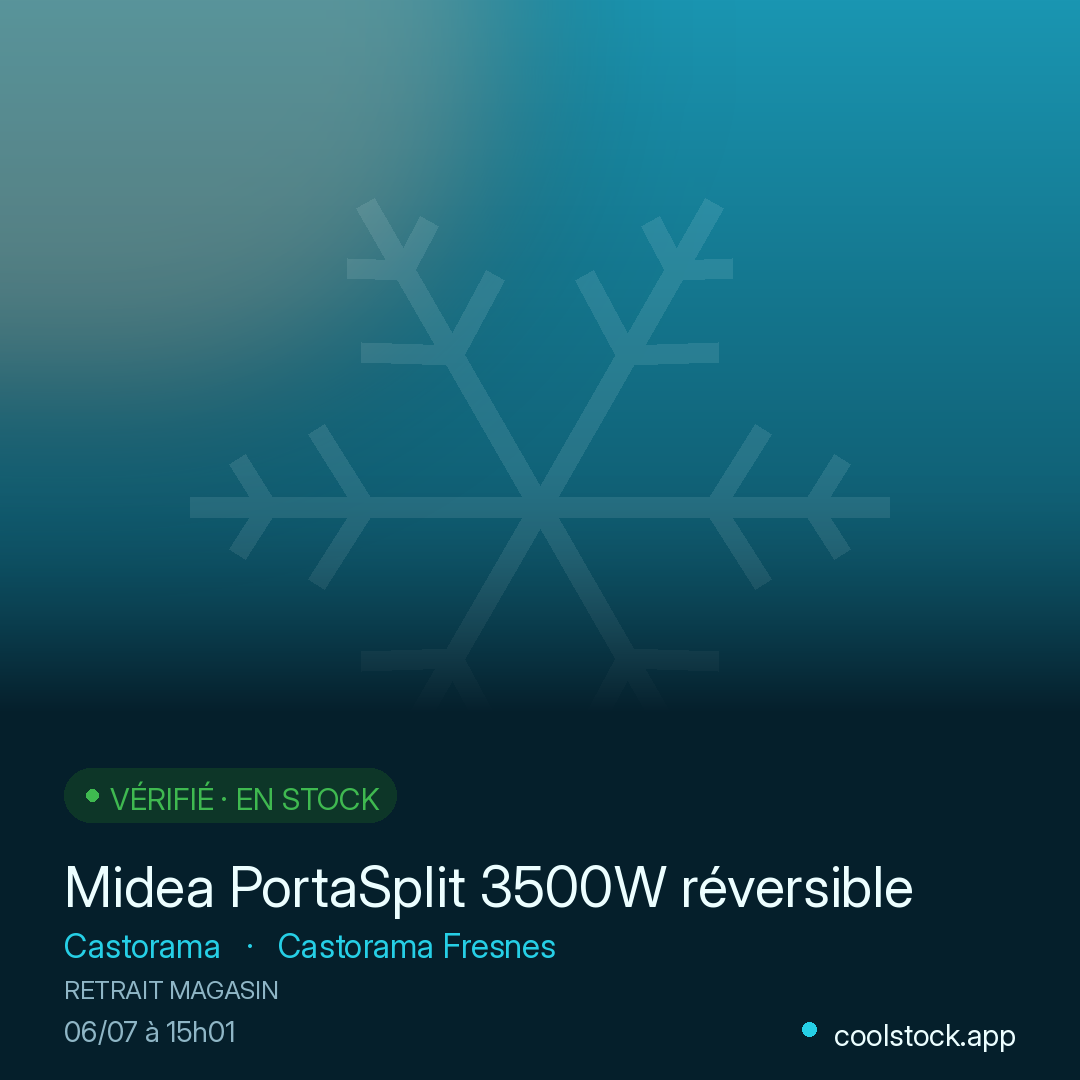 Midea PortaSplit 3500W réversible