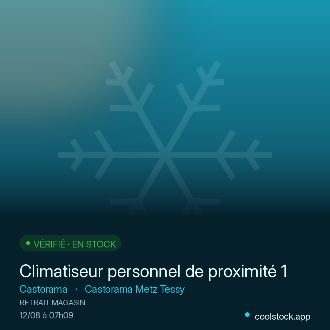 Climatiseur personnel de proximité 1800 BTU Heallux