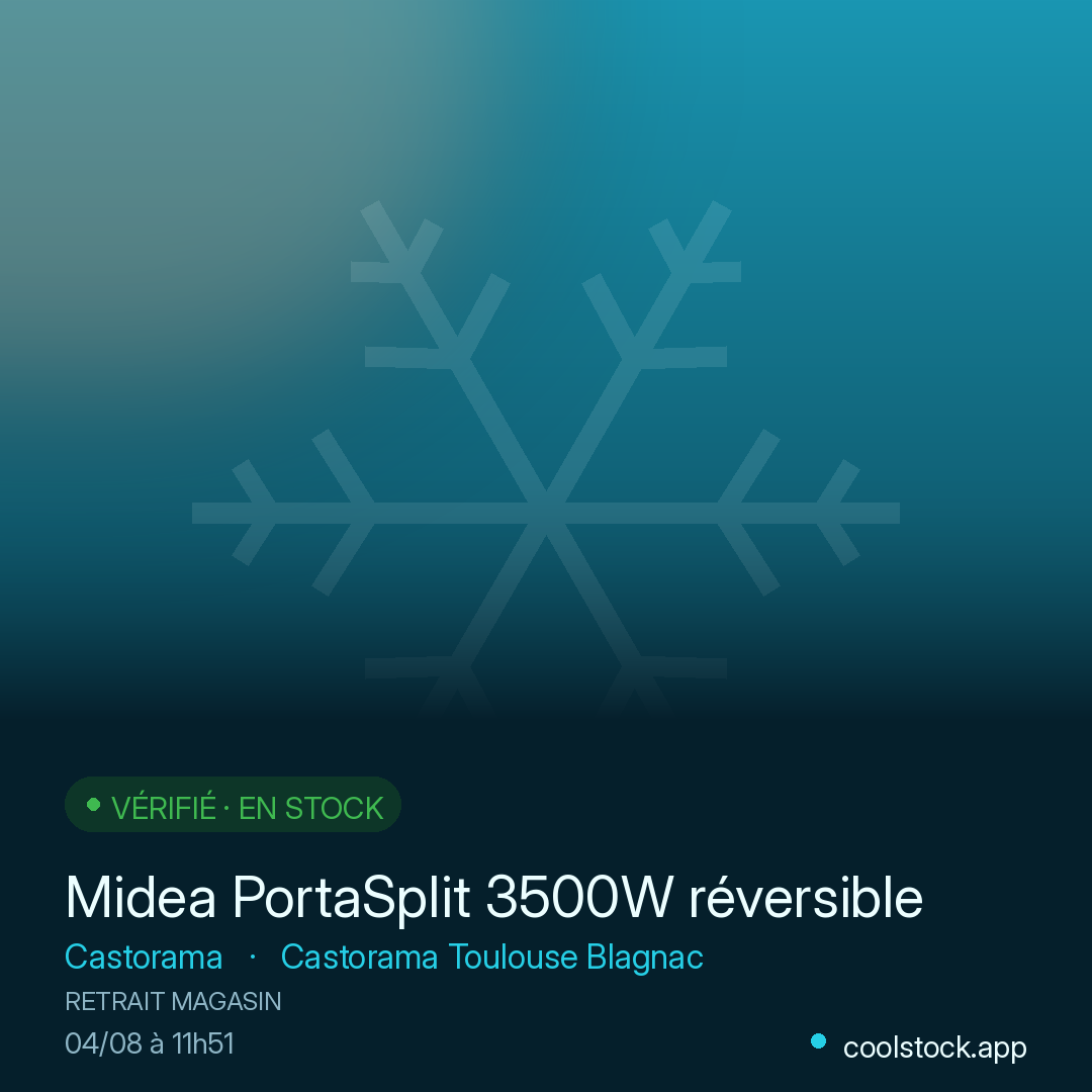 Midea PortaSplit 3500W réversible