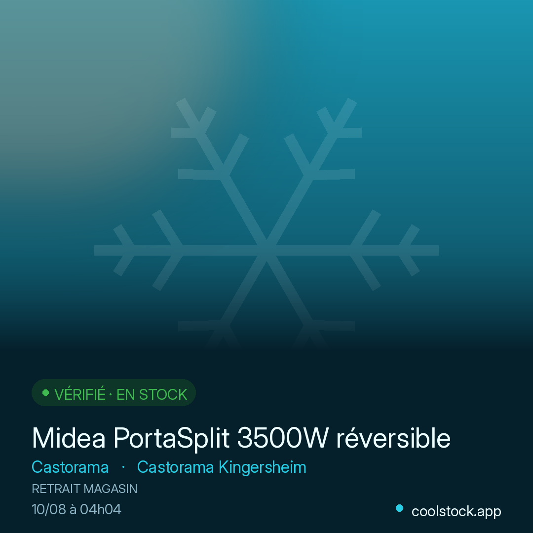 Midea PortaSplit 3500W réversible