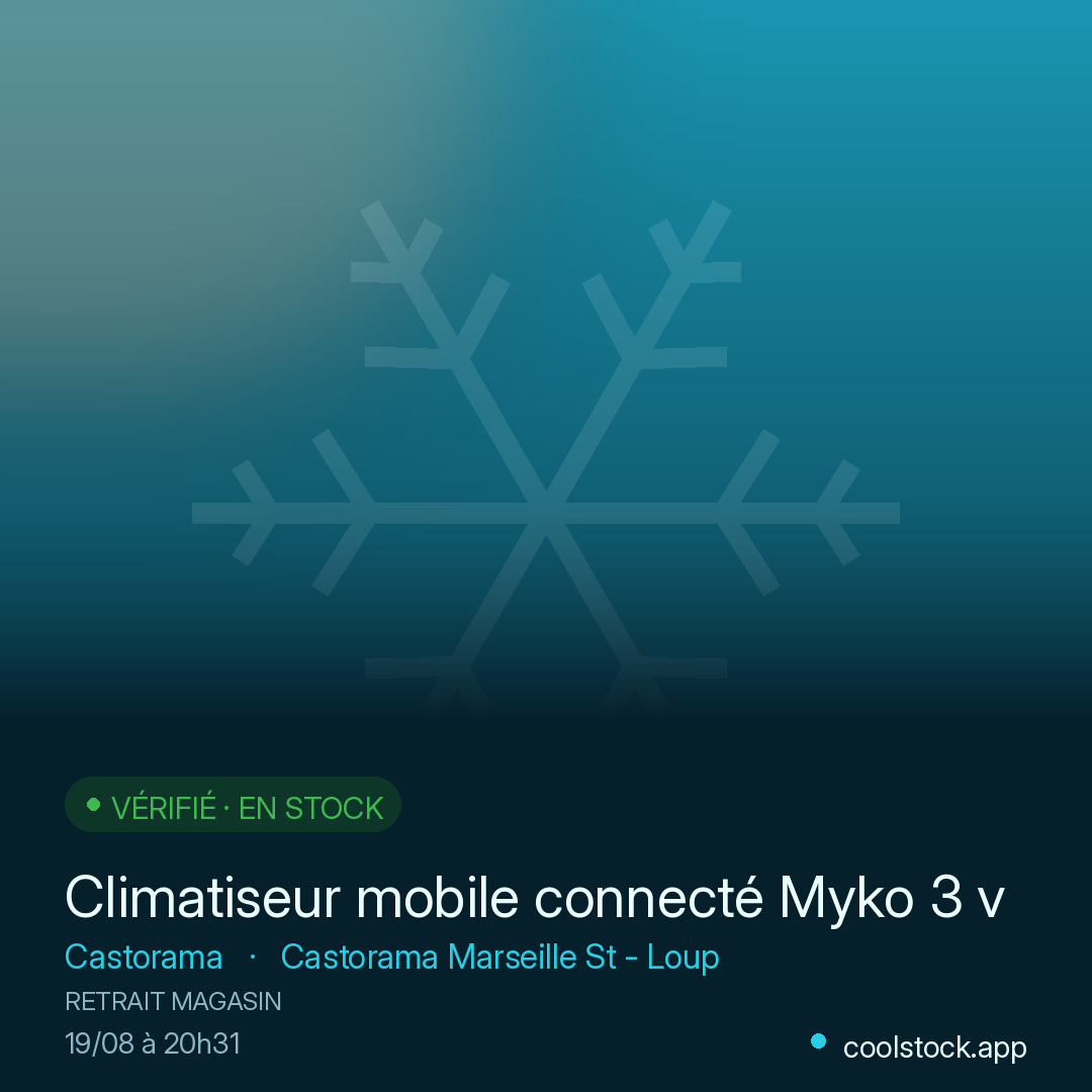 Climatiseur mobile connecté Myko 3 vitesses 18m² GoodHome 2600W