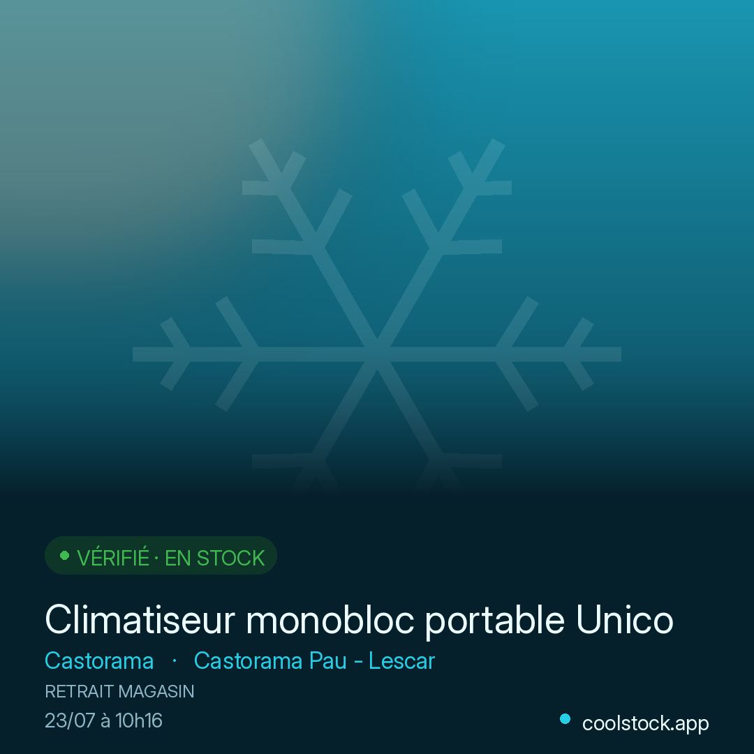 Climatiseur monobloc portable Unico Easy S2 Olimpia Splendid 2000W