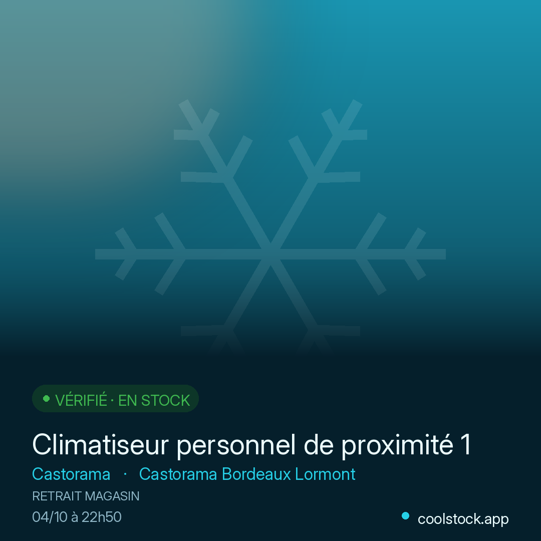 Climatiseur personnel de proximité 1800 BTU Heallux